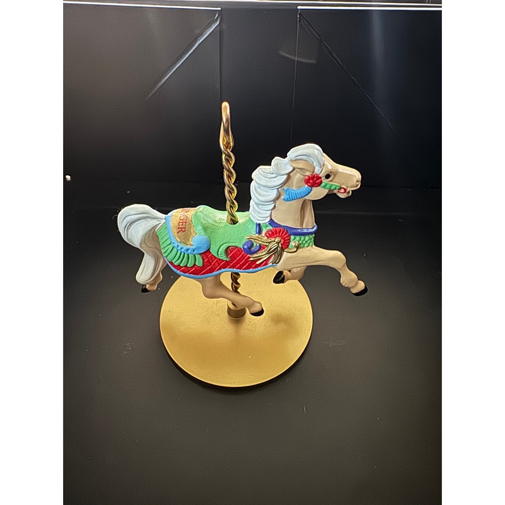 Vintage 1989 Hallmark Keepsake Carousel Horse Ginger Ornament XPR9721 4th Series